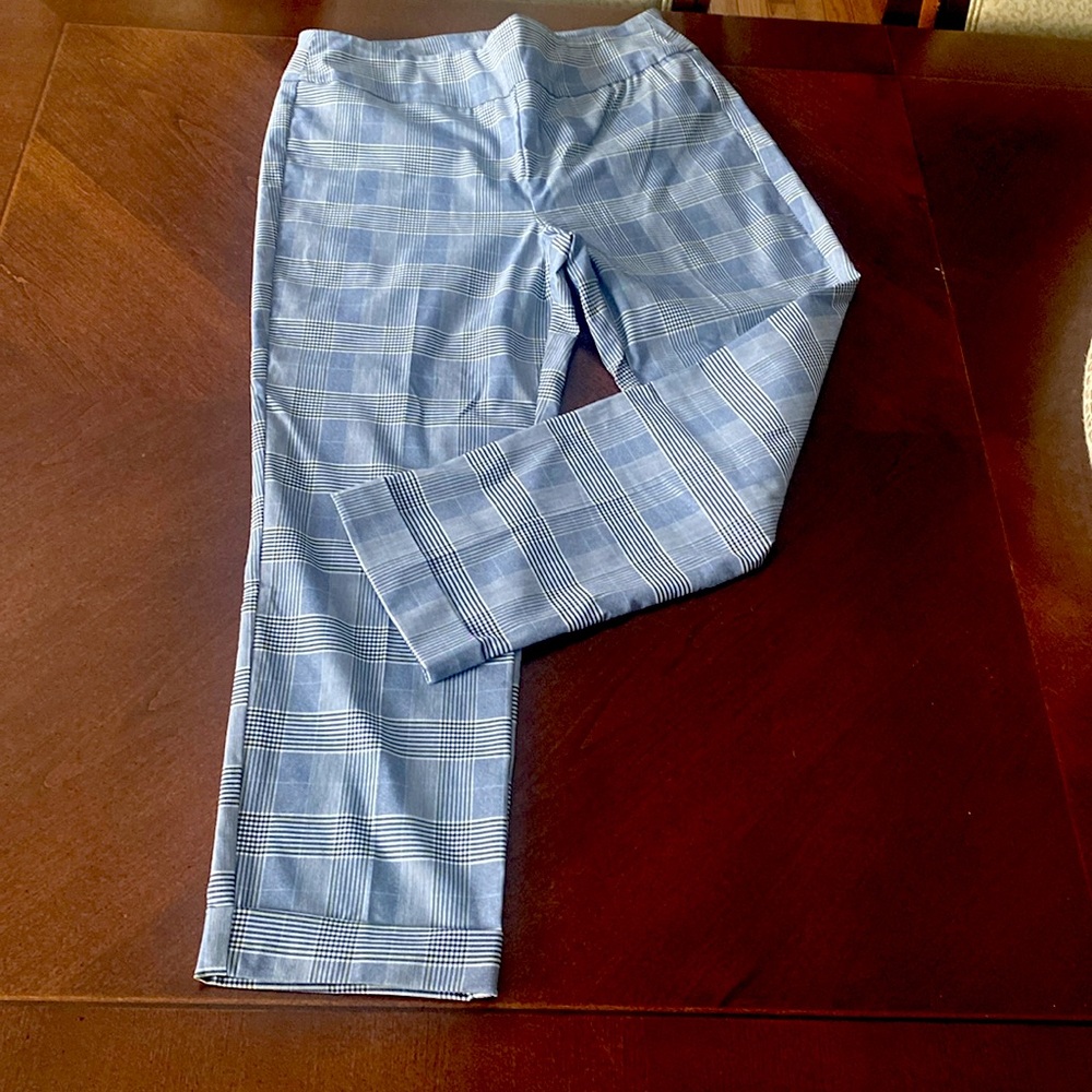 Women’s plaid work pants from Tribal
